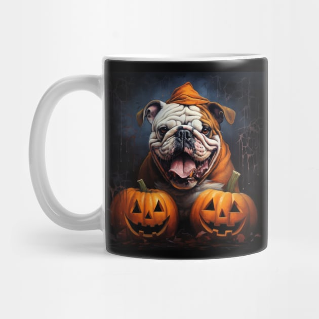 Halloween Bulldog by NatashaCuteShop